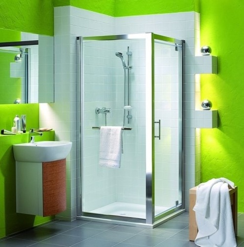 Елегантна душ кабина - Geo 6 90x80см с отваряема врата