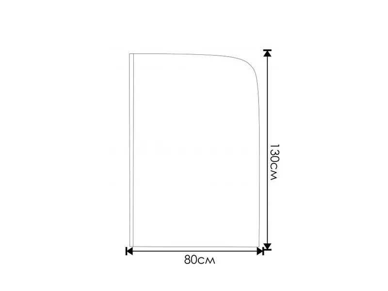 Стъклен параван за вана ICS 112FT (1)