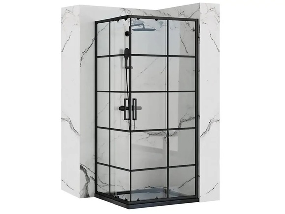 Ъглова душ кабина Concept Black 90x90см
