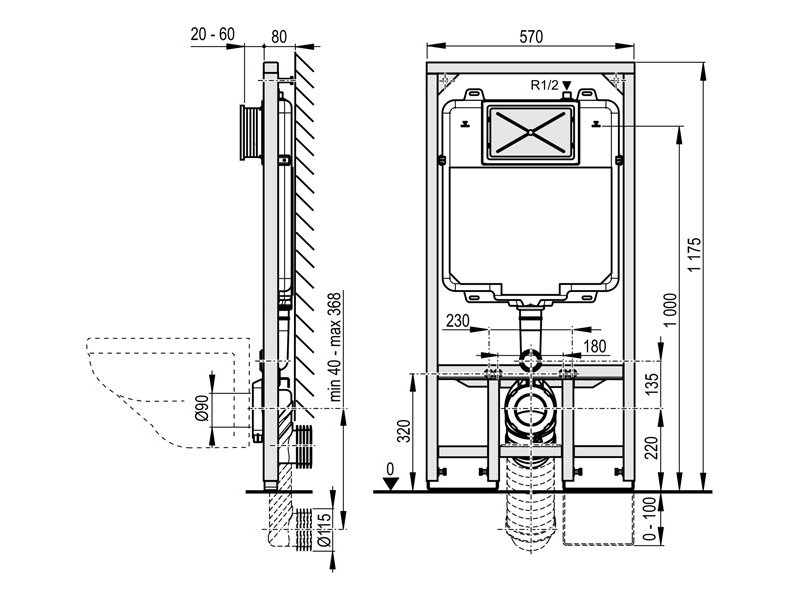 Казанче за вграждане A1101B/1200 SLIM (1)